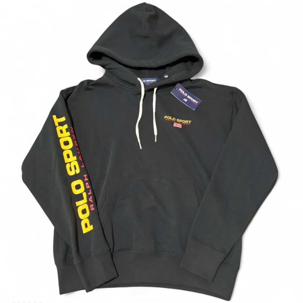 Polo Sport Ralph Lauren Women’s Fleece Pullover Hoodie Black NWT